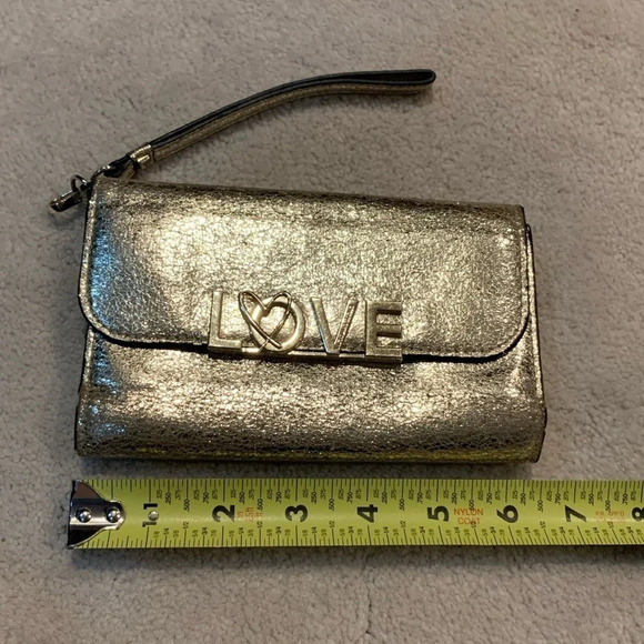 VICTORIA’S Secret shimmer phone wallet, golden - Picture 10 of 16